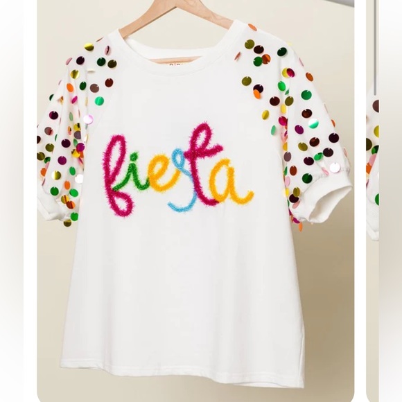 BiBi Tops - Fiesta Sequin Shirt